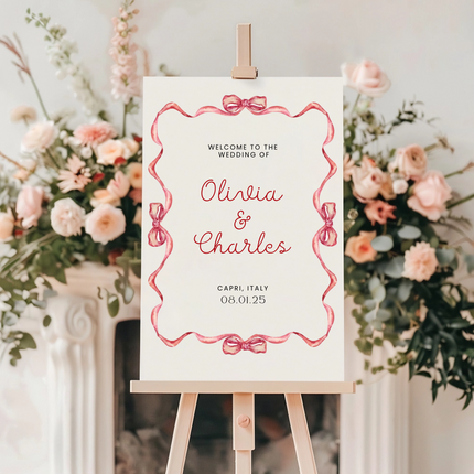 Bowtie Wedding Sign