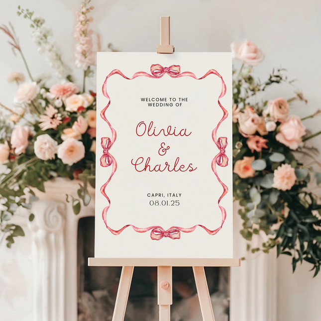 Bowtie Wedding Sign