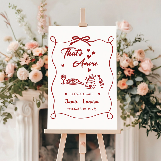 That’s Amore Wedding Sign